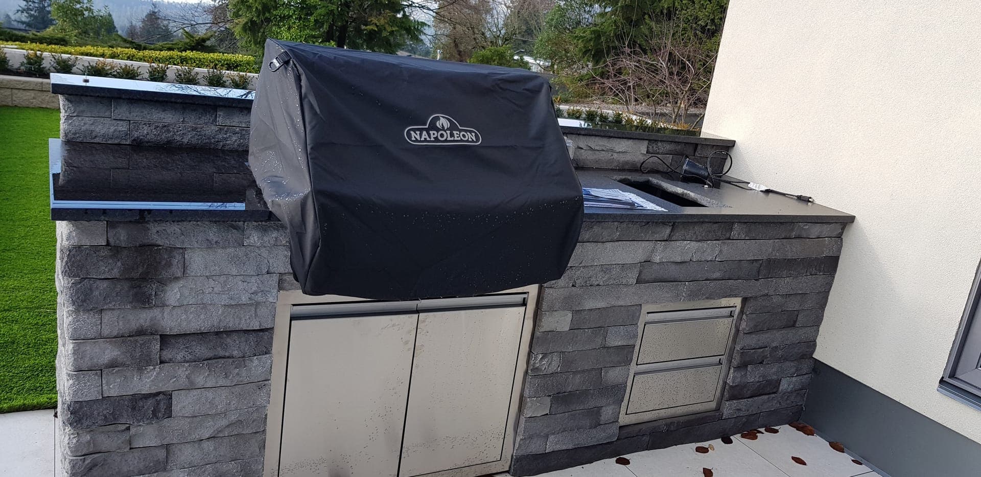 Outdoor deck kitchen