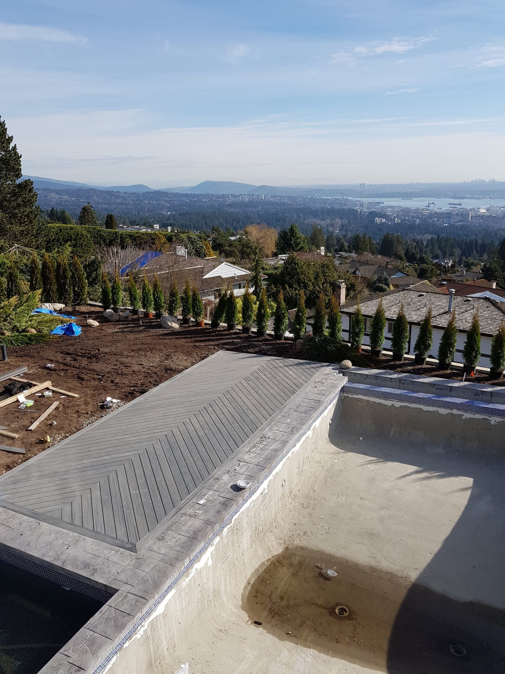 Backyard with fencing