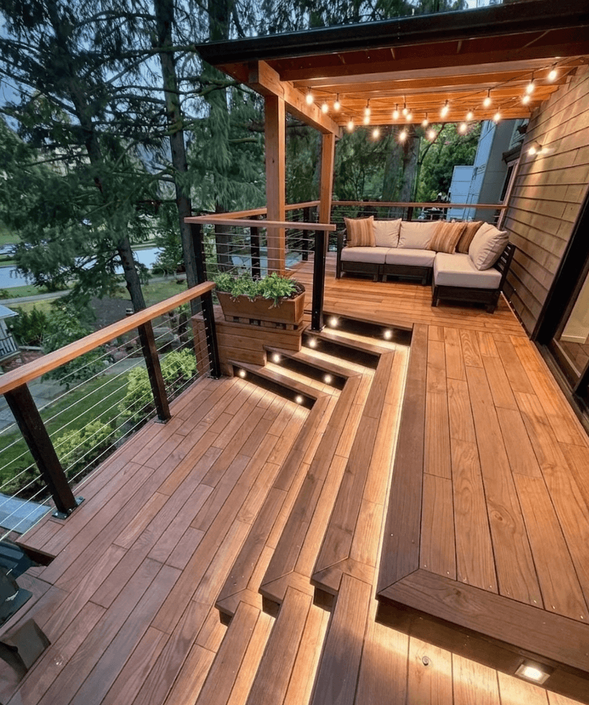 Multi-Level Deck Build - After