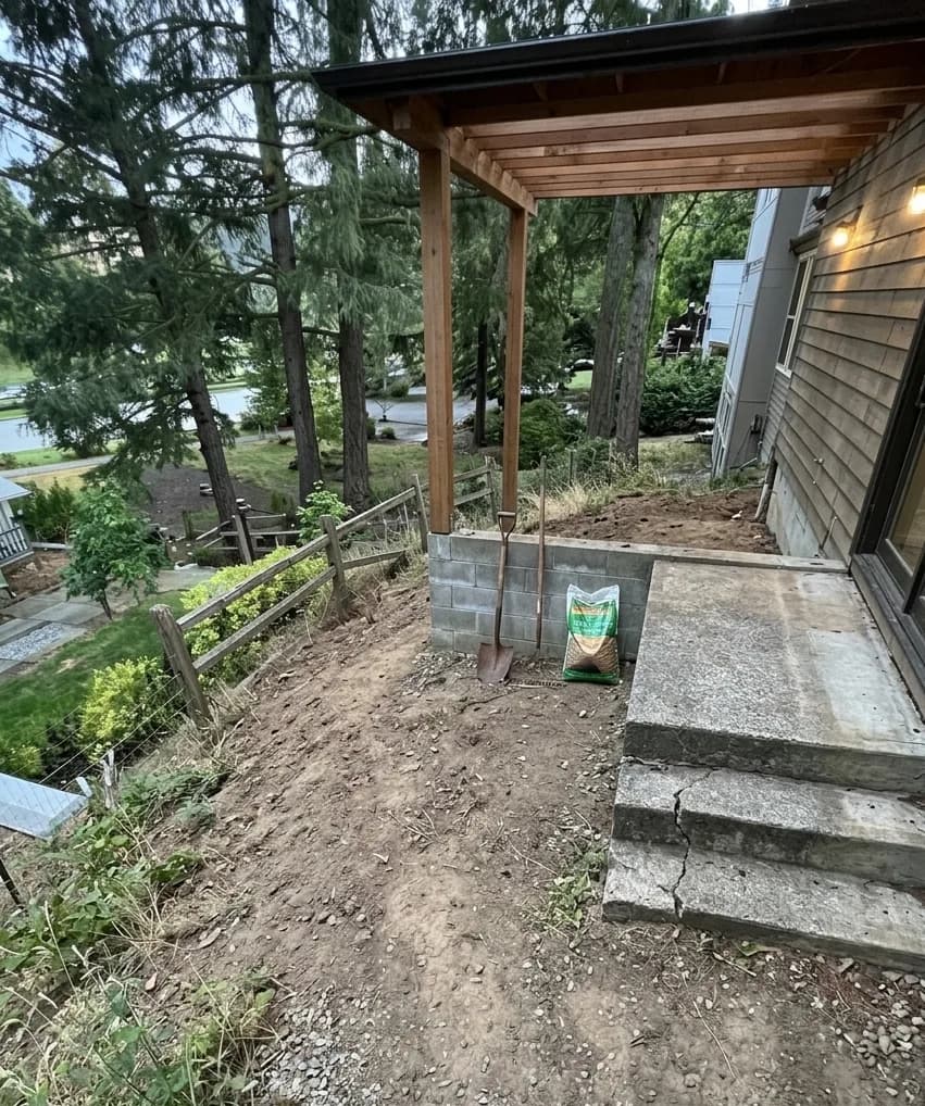 Multi-Level Deck Build - Before