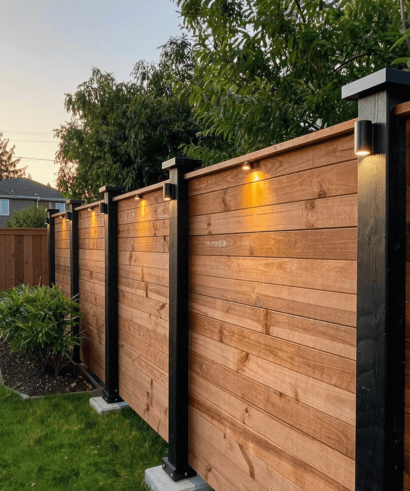 Custom Cedar Fence - After